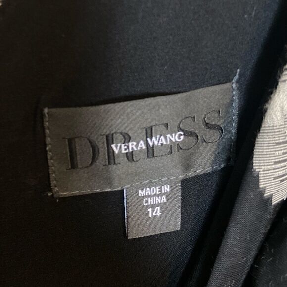 Vera Wang Fit & Flare V Neck Sleeveless Mini Dress - Picture 9 of 12